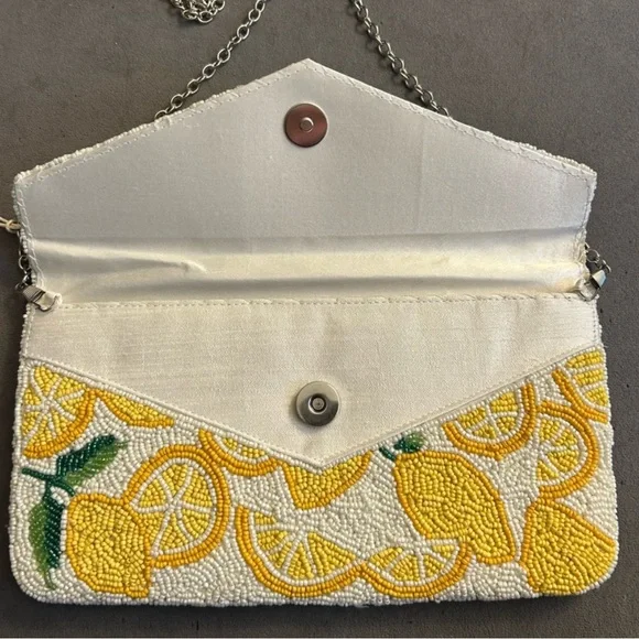 Sol de Verano Lemon Beaded Wristlet - Yellow and White - Picture 3 of 7